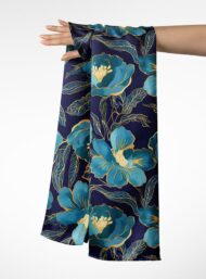 Petal flower style with blue,green colors - Image 3