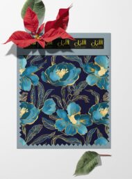 Petal flower style with blue,green colors - Image 6