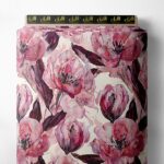 Petal flower style with pink,green colors