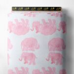 Elephant animal style with pink colors
