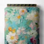 Petal flower style with pink,white colors