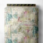 Color abstract style with green,pink colors