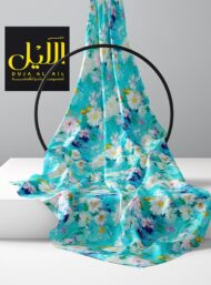 Bloom flower style with blue,white colors - Image 2