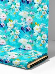 Bloom flower style with blue,white colors - Image 4