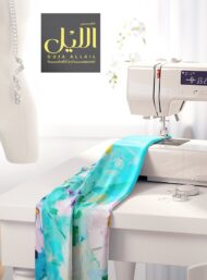 Bloom flower style with blue,white colors - Image 7