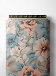 Petal flower style with pink,blue colors