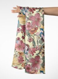 Bloom flower style with pink,yellow colors - Image 3