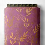 Leaf flower style with pink,yellow colors