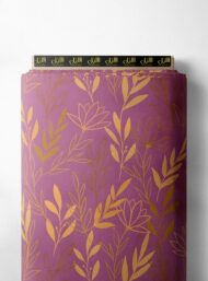 Leaf flower style with pink,yellow colors