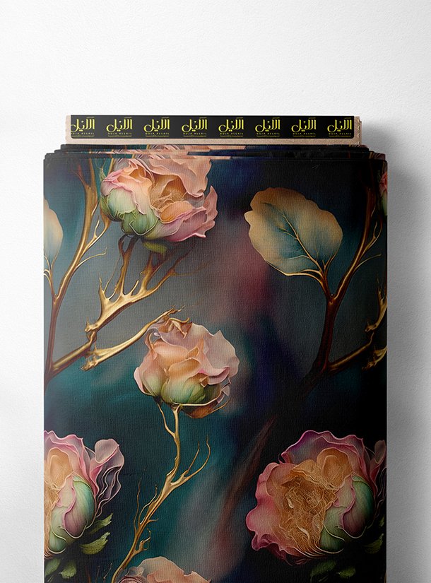 LAI01-3429_1.jpg Petal flower style with pink, green colors - Image 1