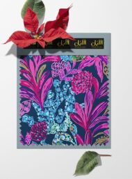 Leaf flower style with blue,pink colors - Image 6