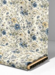 Bloom flower style with blue,yellow colors - Image 4