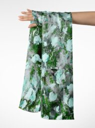 Bloom flower style with green, white colors - Image 3