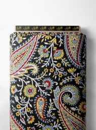 Paisley flower style with red,yellow colors