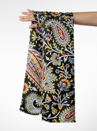 Paisley flower style with red,yellow colors - Image 3