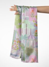 Flower nature style with green,pink colors - Image 3