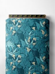 Leaf nature style with blue,green colors