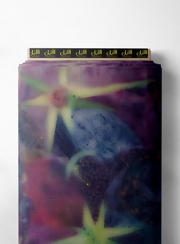 LAI01-3458_1.jpg Star abstract style with purple,blue colors - Image 1