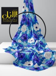 Petal flower style with blue, white colors - Image 2