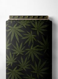 Leaf nature style with green, black colors