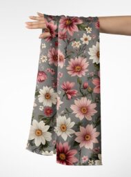 Bloom flower style with pink,white colors - Image 3