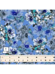 Petal flower style with blue,white colors - Image 5