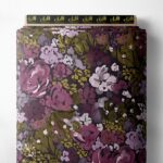 Petal flower style with purple,green colors