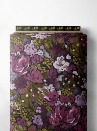 Petal flower style with purple,green colors