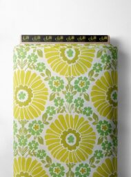 Bloom flower style with yellow, green colors