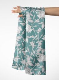 Rose flower style with white,grey colors - Image 3