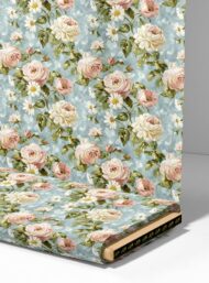 Rose flower style with pink,green colors - Image 4