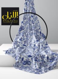 Leaf flower style with blue, white colors - Image 2