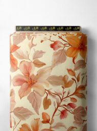 Petal flower style with orange,pink colors