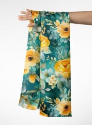 Leaf flower style with yellow,green colors - Image 3