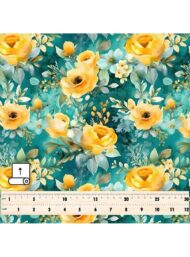 Leaf flower style with yellow,green colors - Image 5