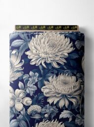 Bloom flower style with white,grey colors