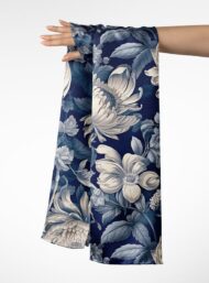 Bloom flower style with white,grey colors - Image 3