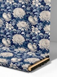 Bloom flower style with white,grey colors - Image 4