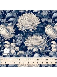 Bloom flower style with white,grey colors - Image 5