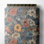 Petal flower style with blue,pink colors