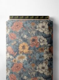 Petal flower style with blue,pink colors