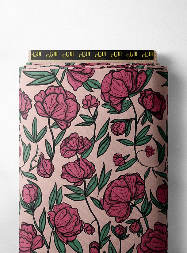 LAI01-3497_1.jpg Petal flower style with pink, green colors - Image 1