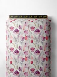 Petal flower style with pink,purple colors