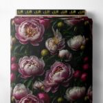 Petal flower style with pink,green colors