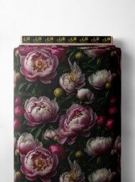 Petal flower style with pink,green colors