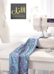 Circle abstract style with blue, white colors - Image 7