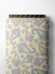 Paisley flower style with yellow,pink colors