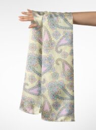 Paisley flower style with yellow,pink colors - Image 3