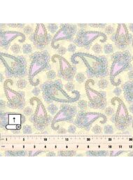 Paisley flower style with yellow,pink colors - Image 5