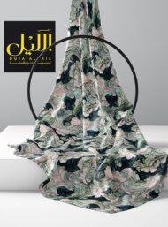 Petal flower style with green, pink colors - Image 2